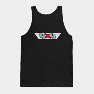 4x4 Decal - Wings, Silver version Tank Top